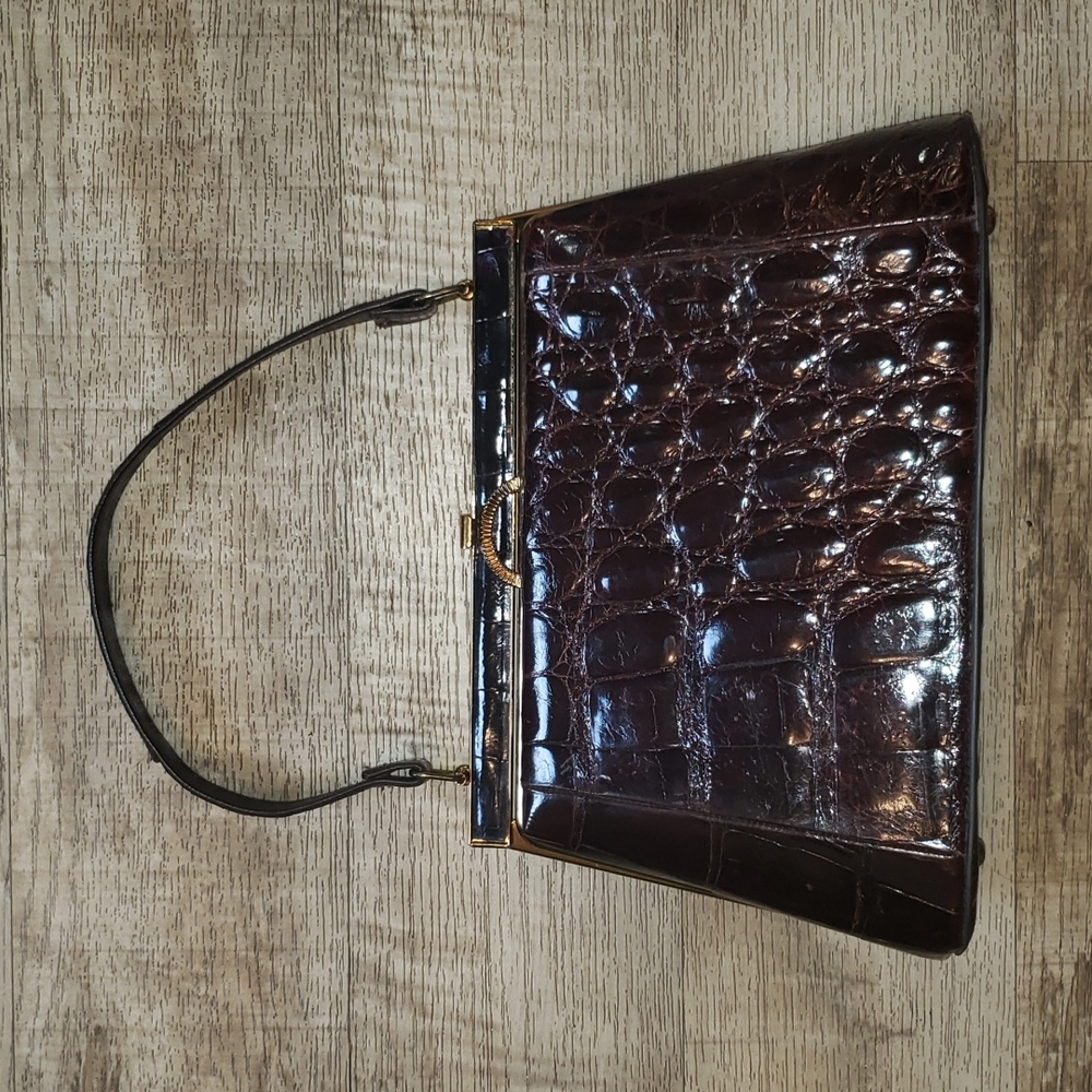 Vintage Soft Belly Crocodile Purse 40's-50's